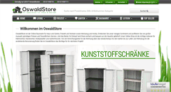 Desktop Screenshot of oswald-store.de